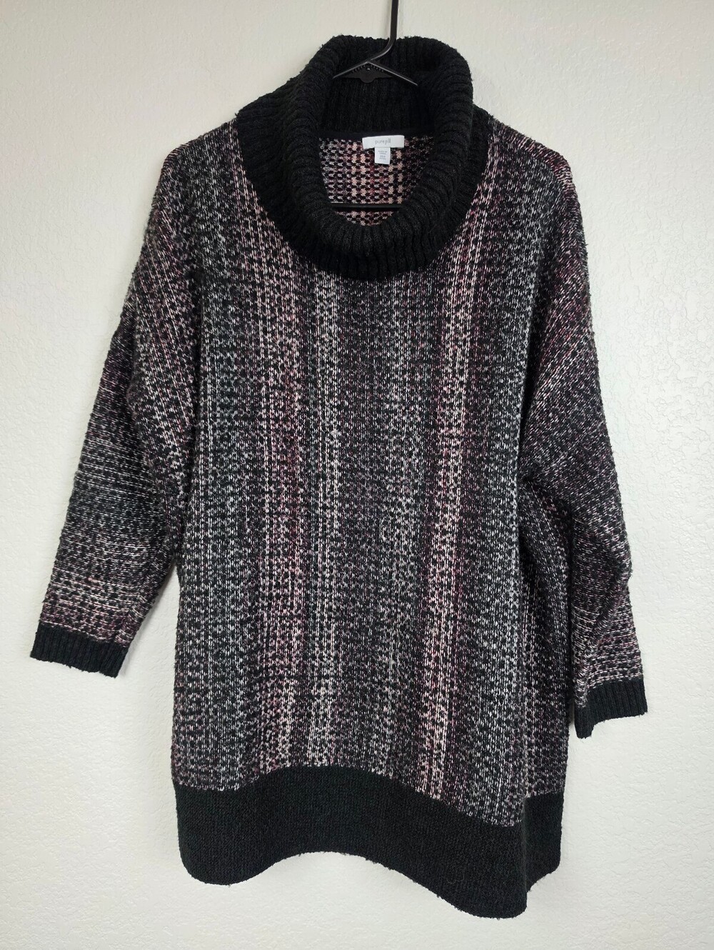 Anthropologie Pure Jill Petite Striped Knit Sweater